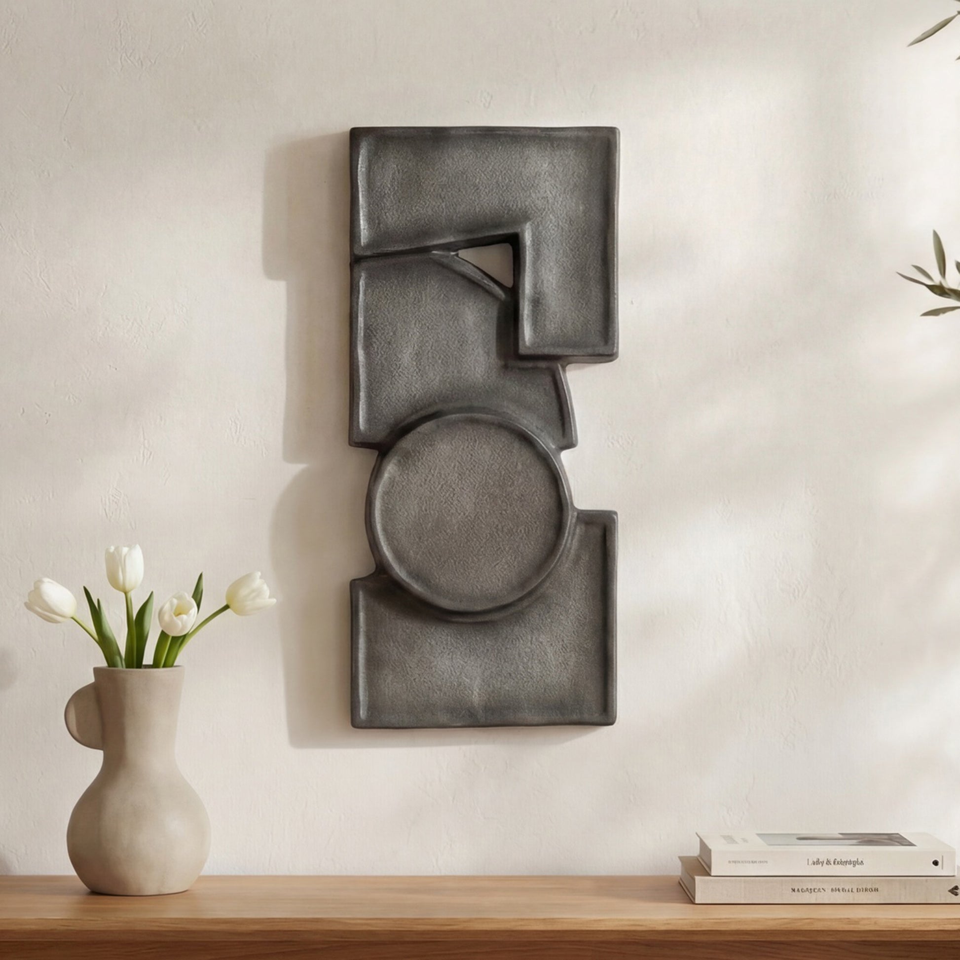 Teo Wall Sculpture Charcoal by Moe's Home Collection - view 2