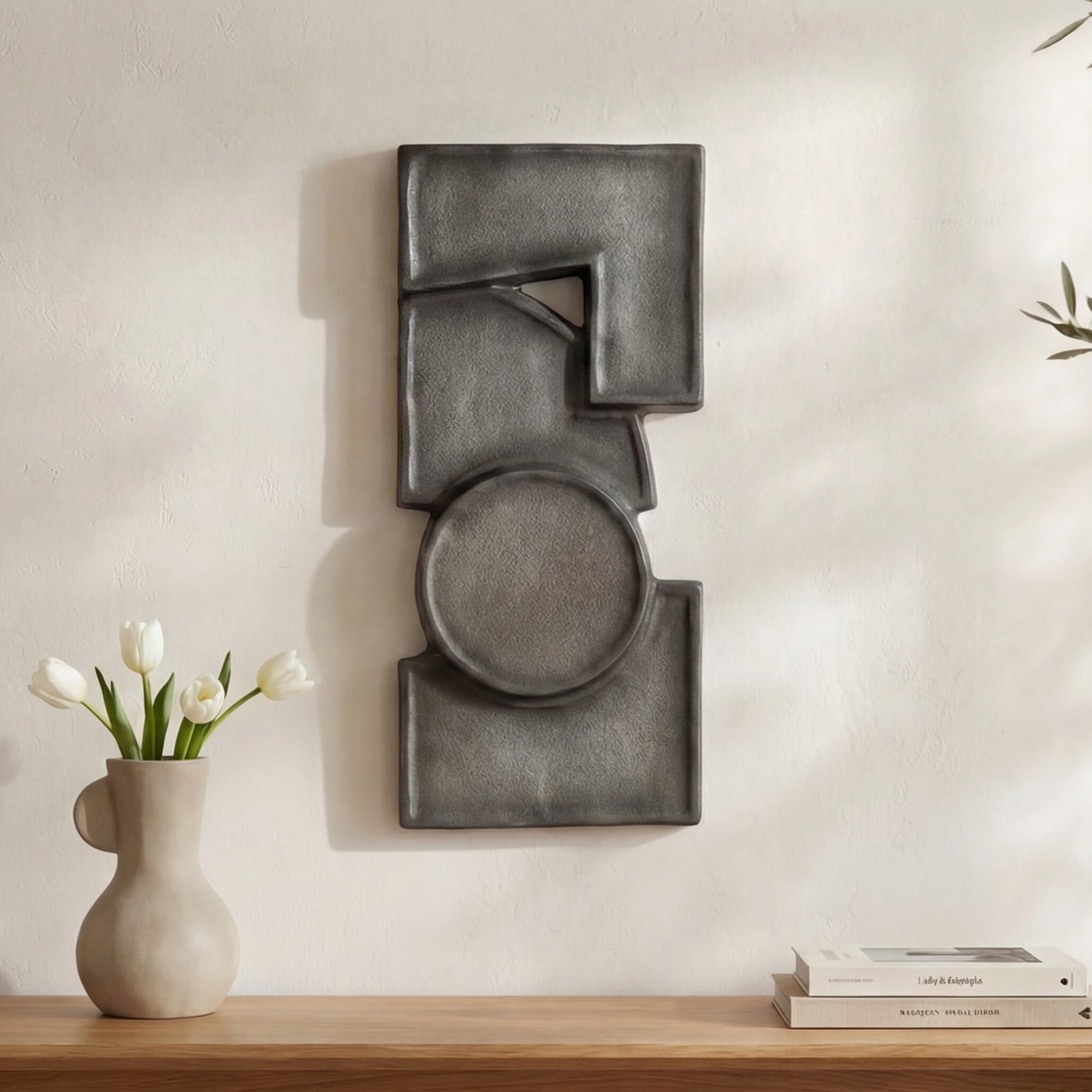 Teo Wall Sculpture Charcoal by Moe's Home Collection - view 2