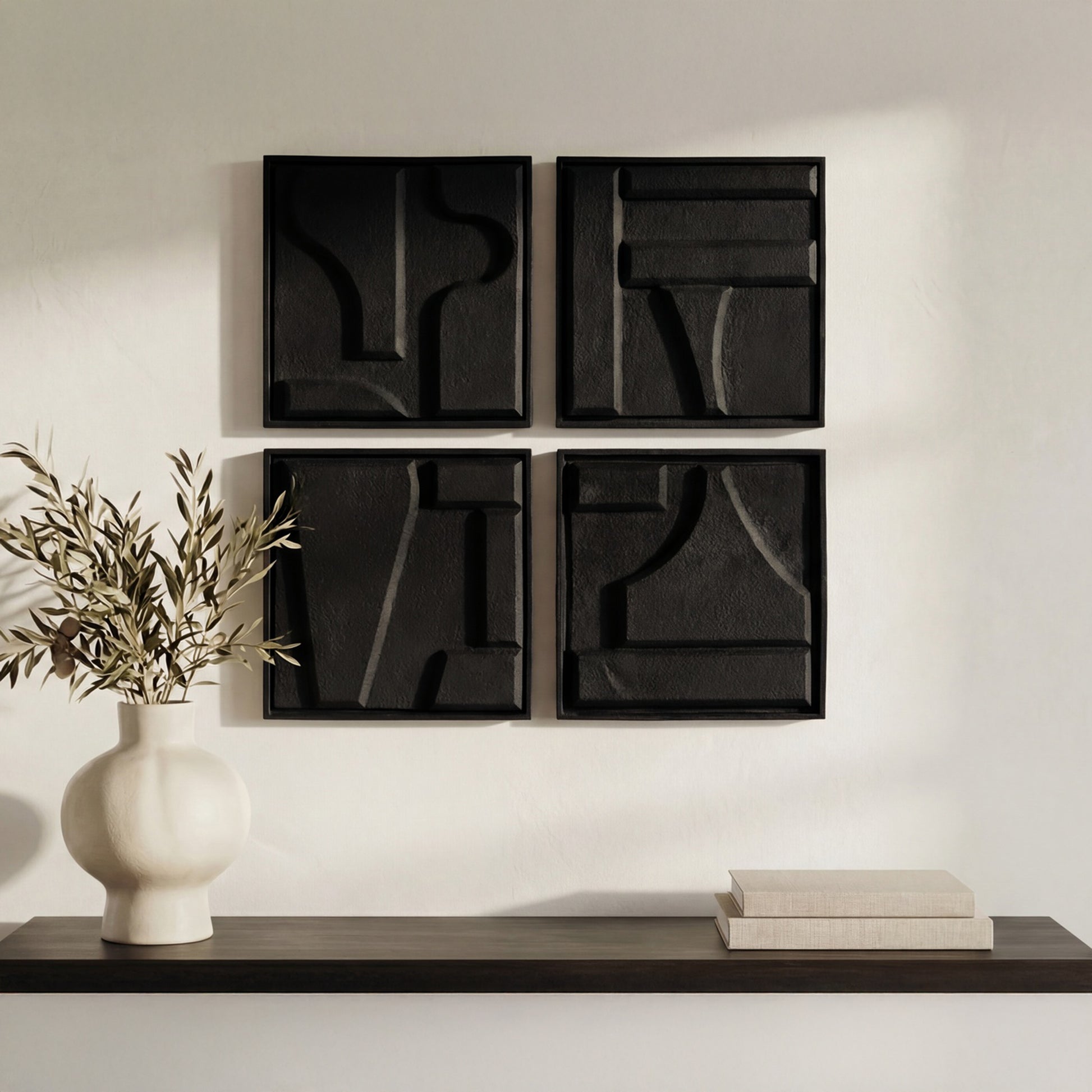 Alva Wall Sculpture-Set Of 4 by Moe's Home Collection - view 2