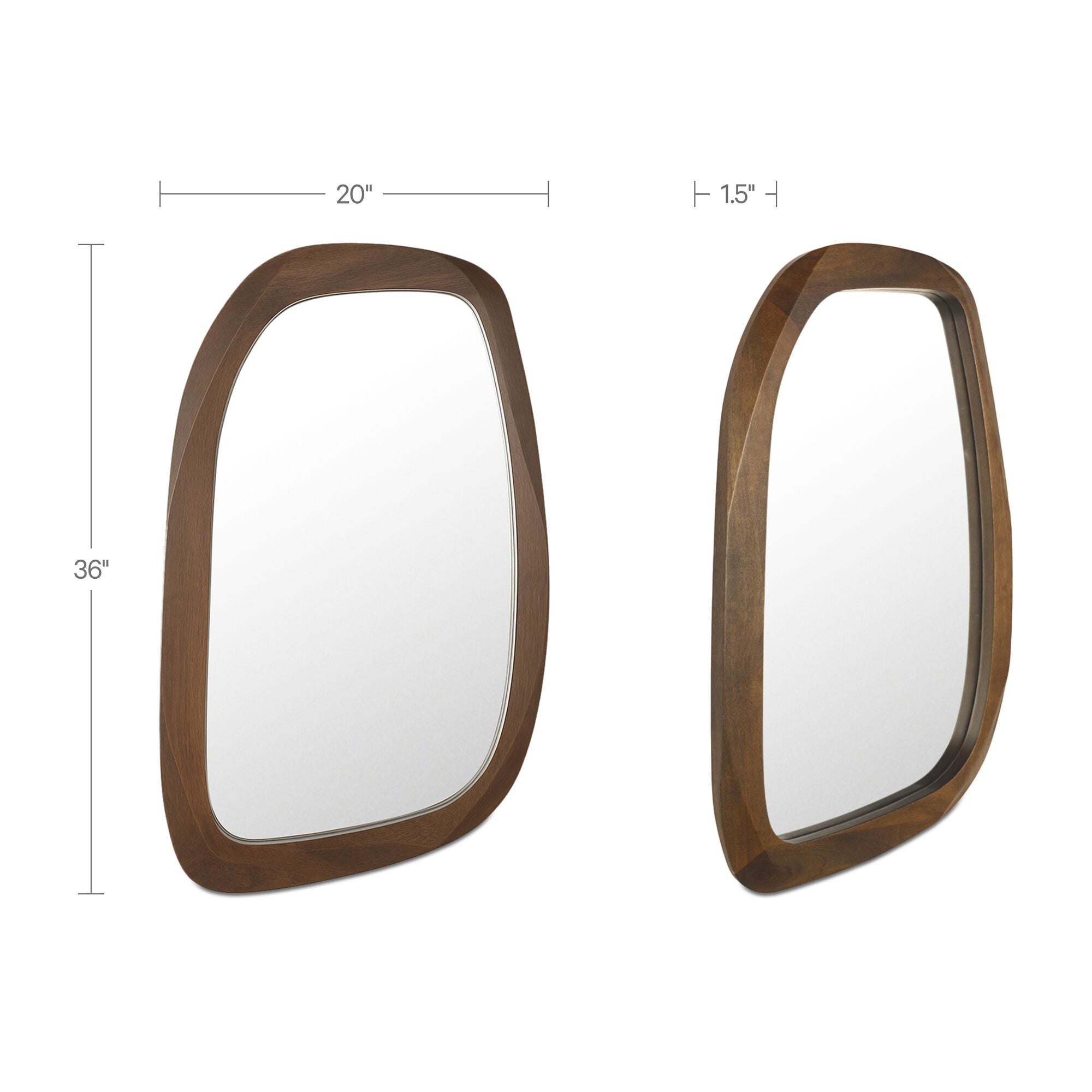 Levi Mirror Brown by Moe's Home Collection - view 3