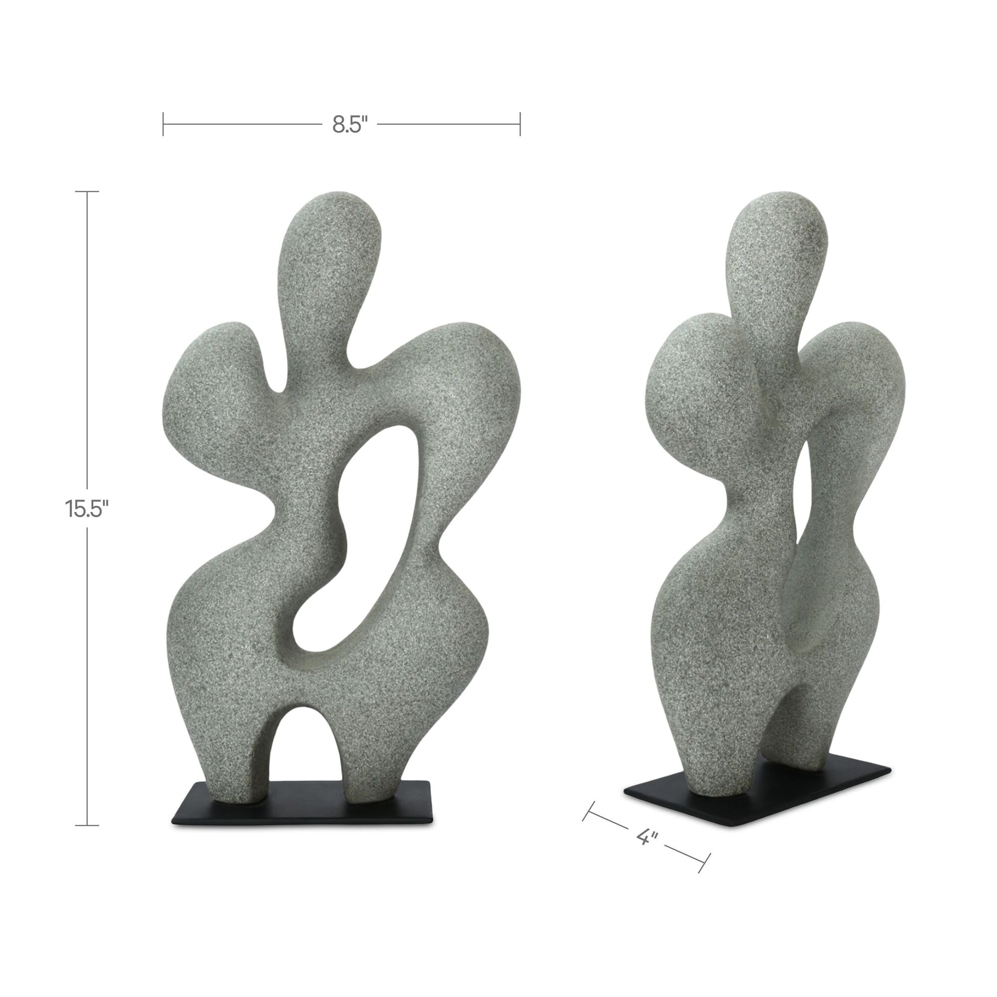 Romy Sculpture Charcoal by Moe's Home Collection - view 3