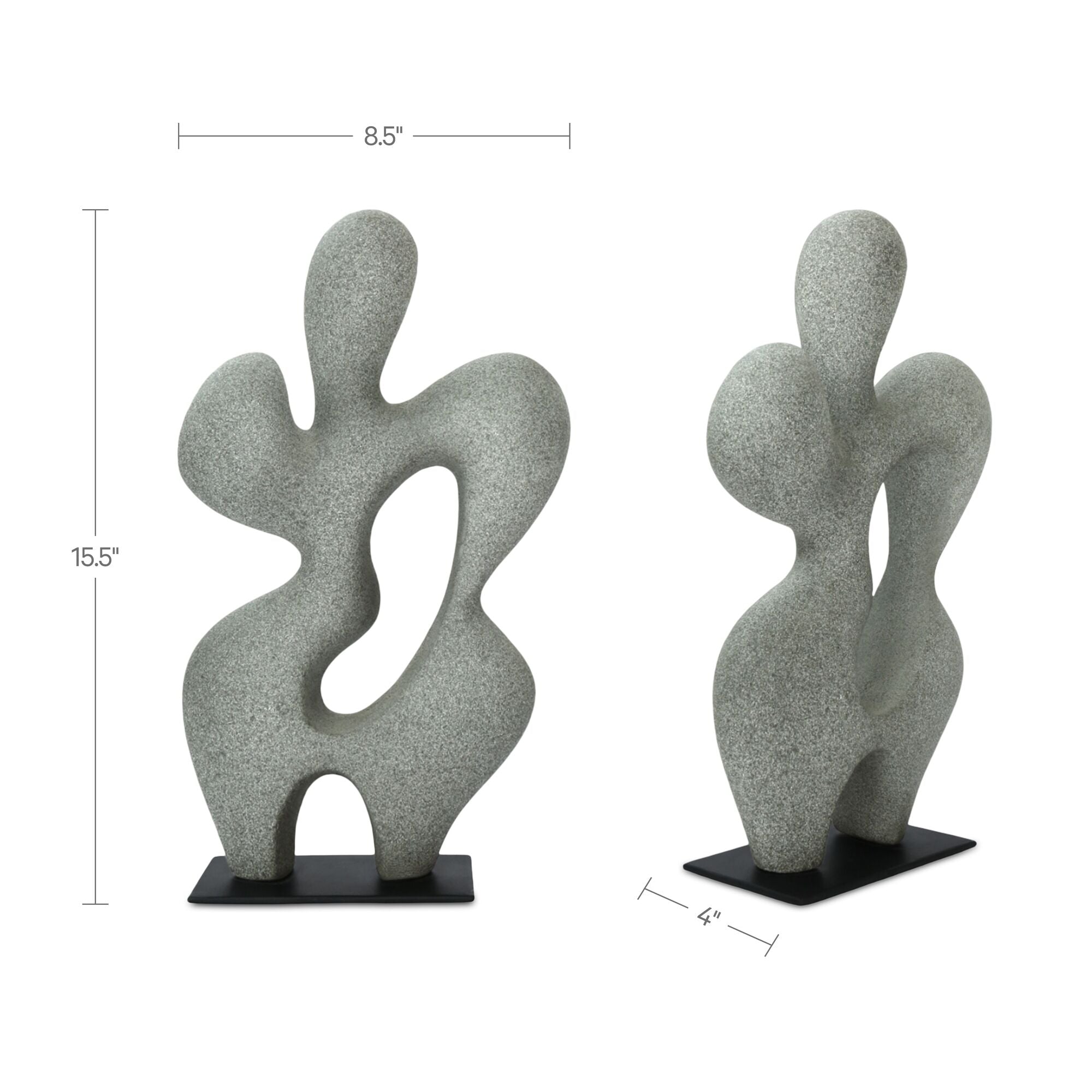 Romy Sculpture Charcoal by Moe's Home Collection - view 3