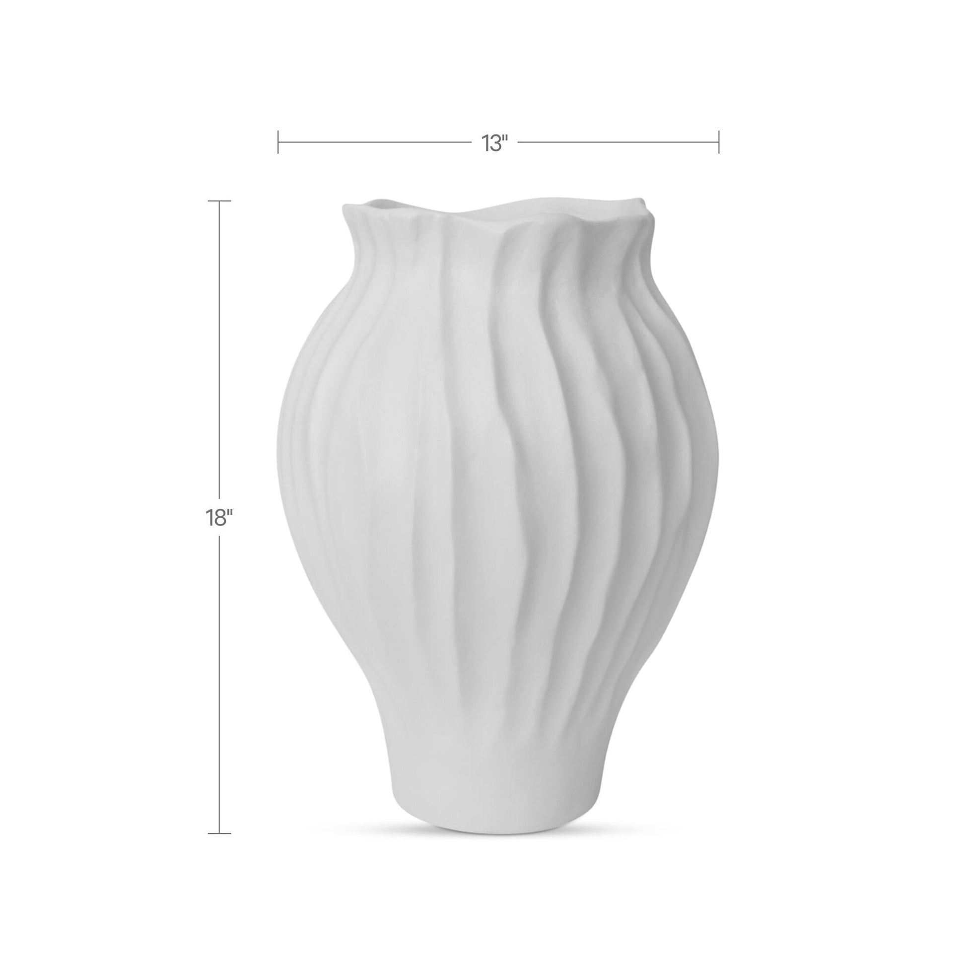 Adria 18In Vessel White by Moe's Home Collection - view 3