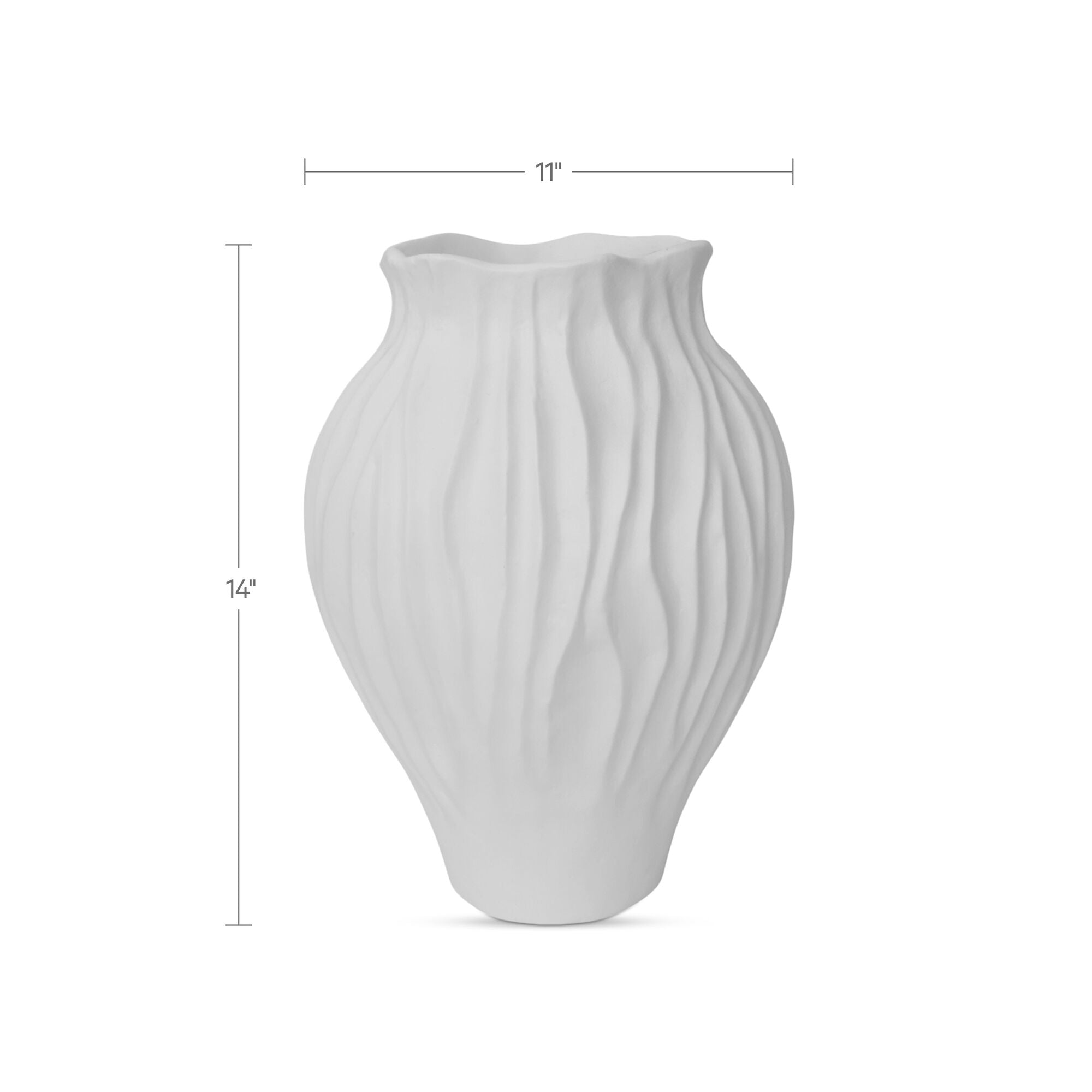 Adria 14In Vessel White by Moe's Home Collection - view 3
