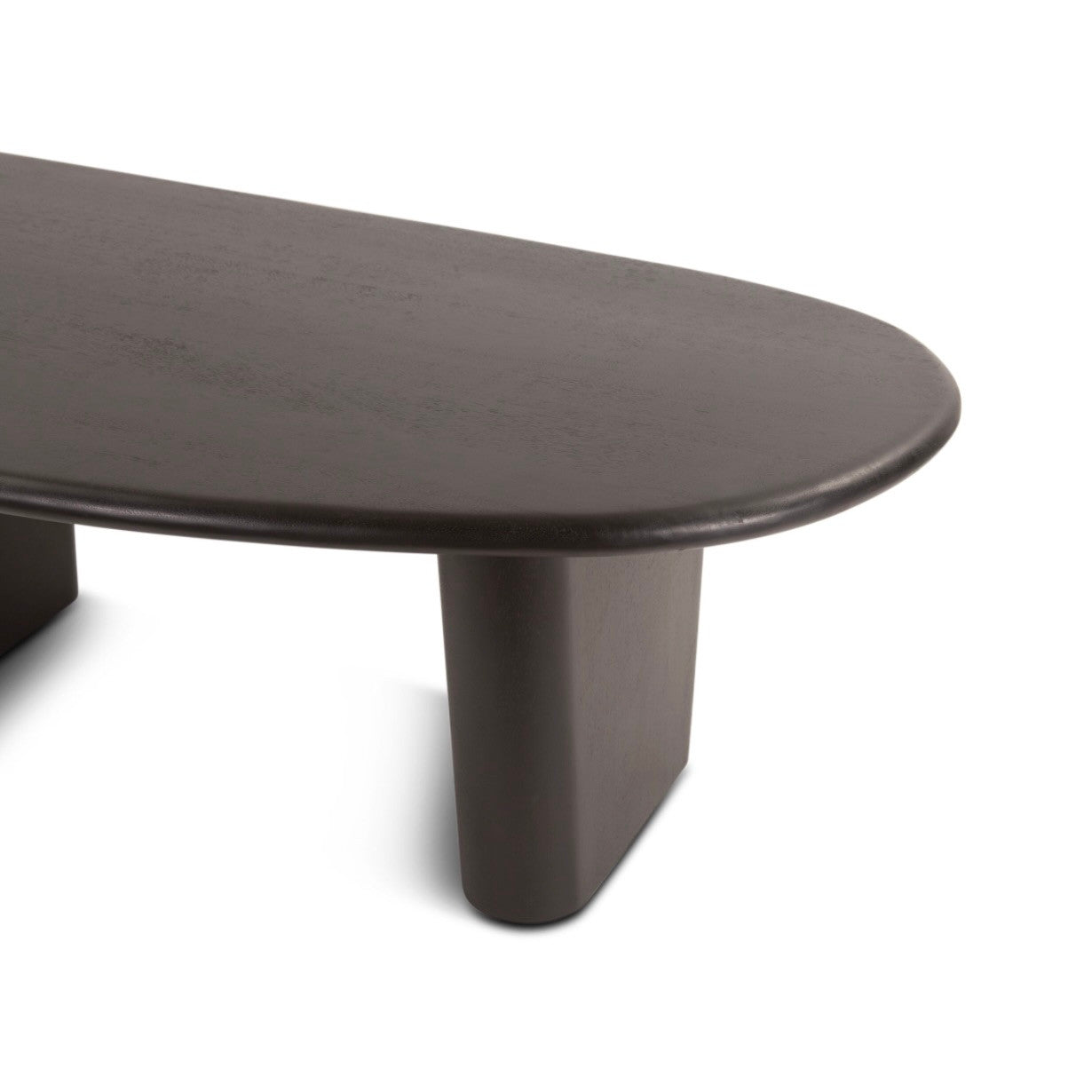 Helsinki 54" Mango Wood Coffee Table Black