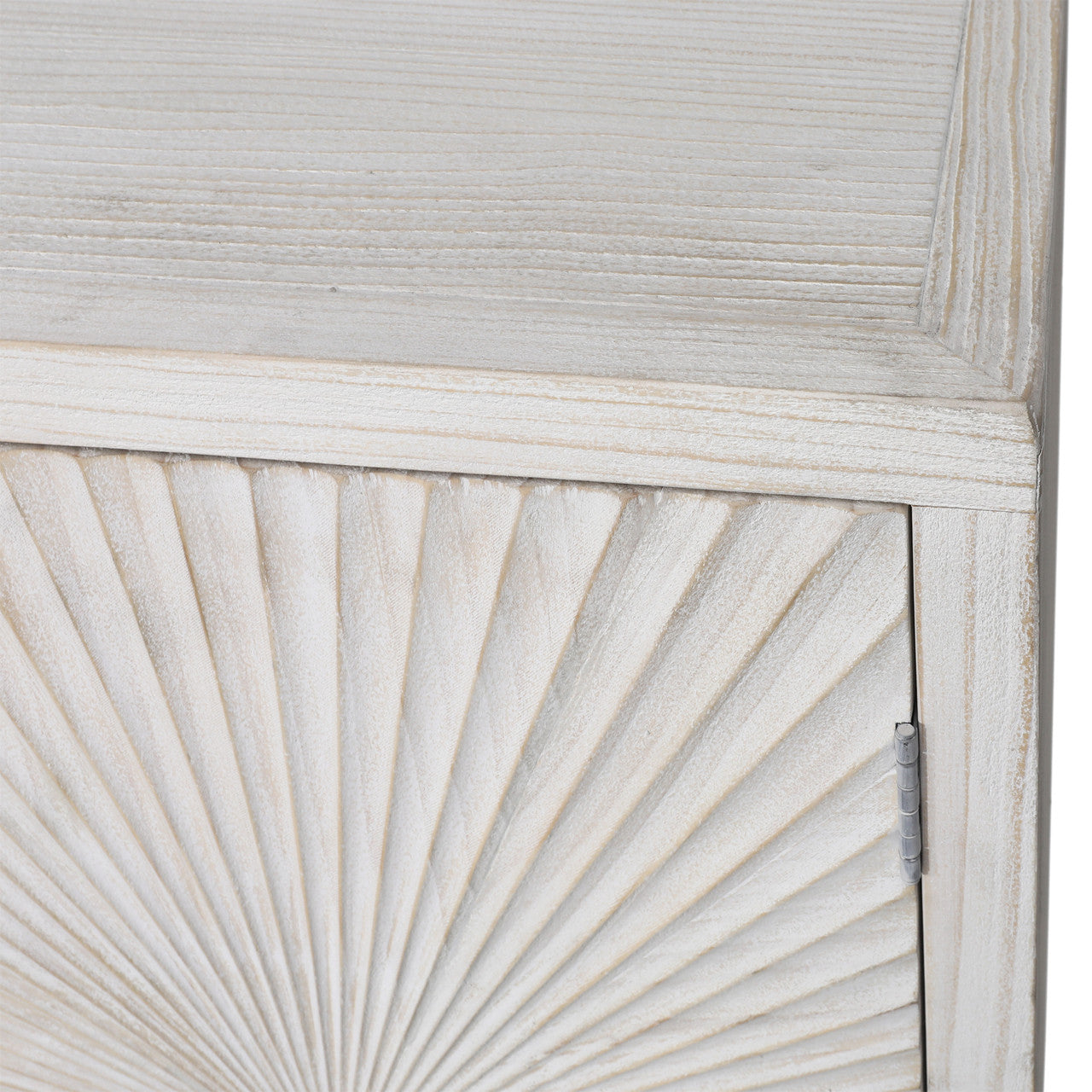 Plaza 79" Whitewashed Pine Wood Sideboard