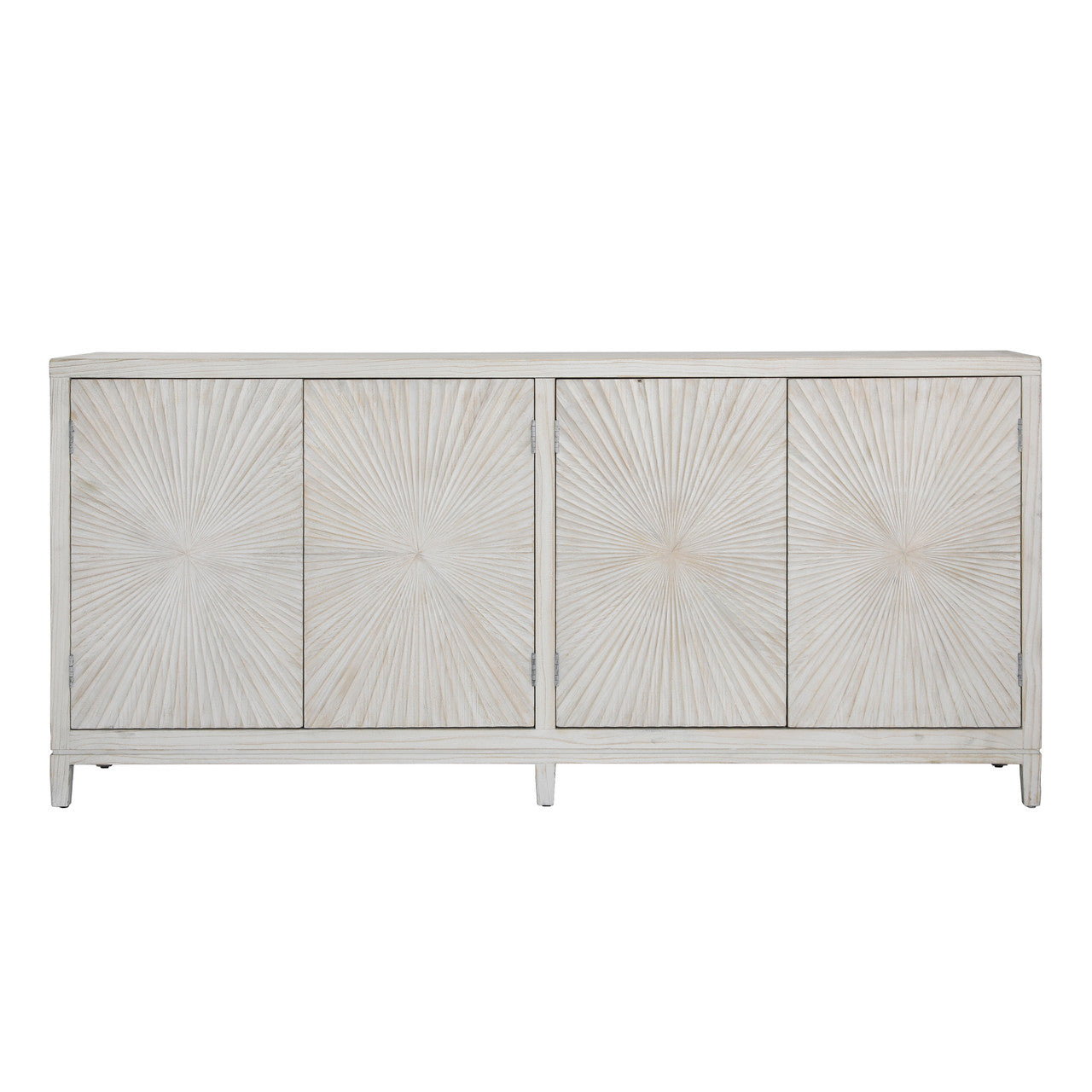 Plaza 79" Whitewashed Pine Wood Sideboard
