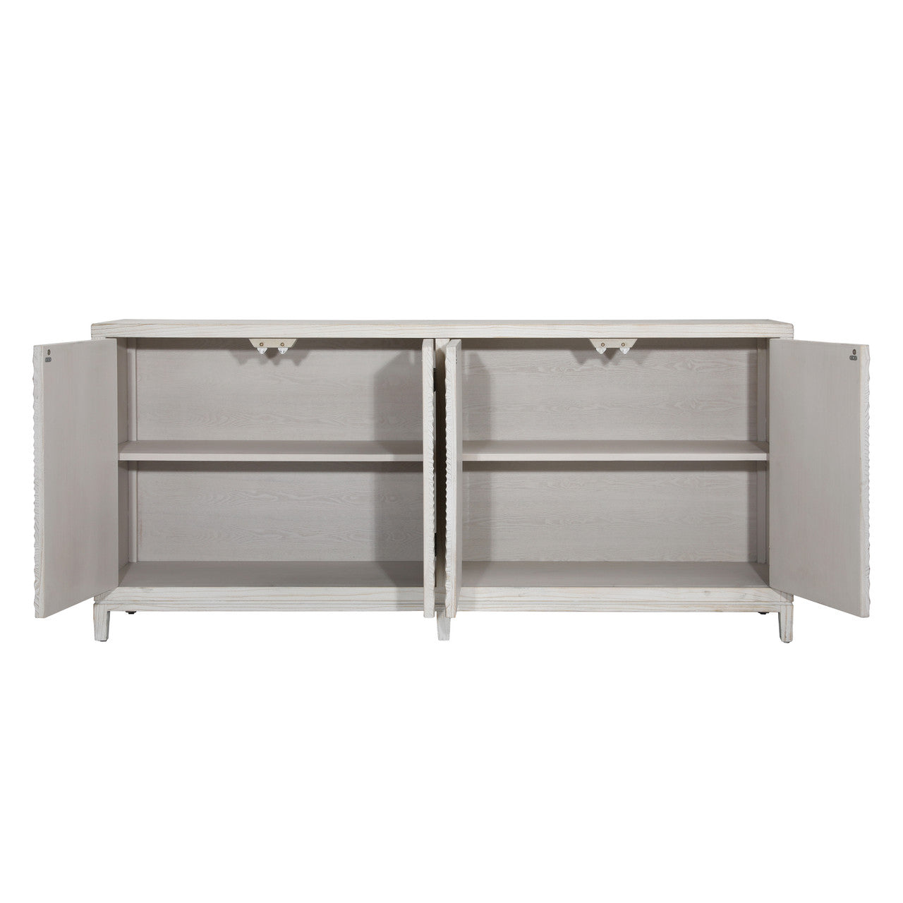 Plaza 79" Whitewashed Pine Wood Sideboard