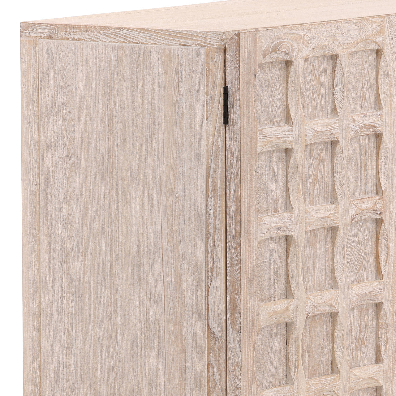 Fordd Whitewashed Elm Wood Sideboard