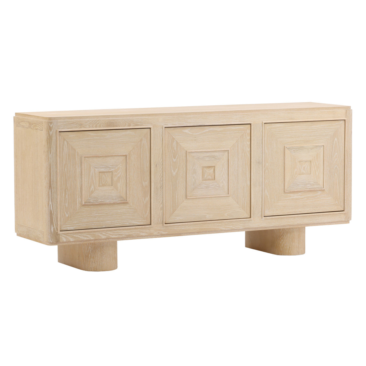Tennessee Light Natural Oak Wood Sideboard