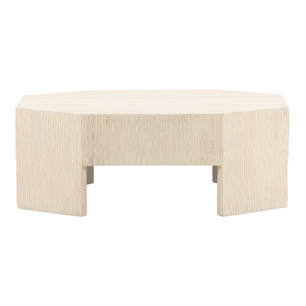 Colt Whitewashed Pine Wood Coffee Table