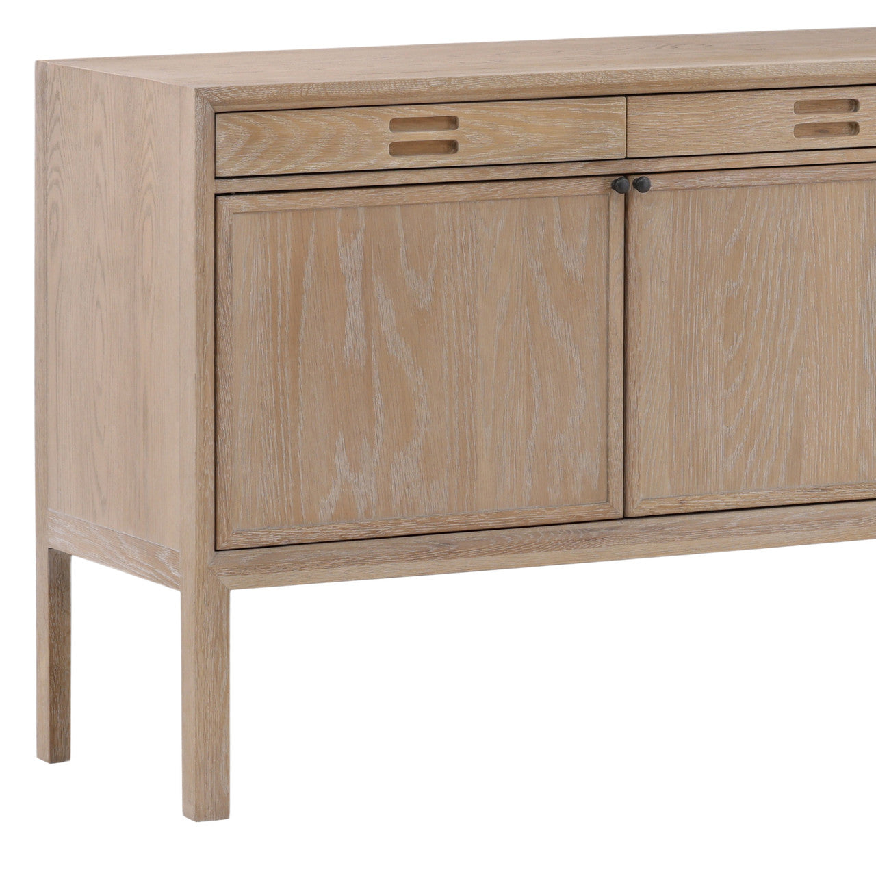 Kalid 82" Light Natural Oak Wood Sideboard