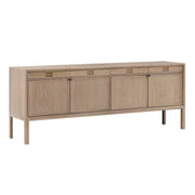 Kalid 82" Light Natural Oak Wood Sideboard