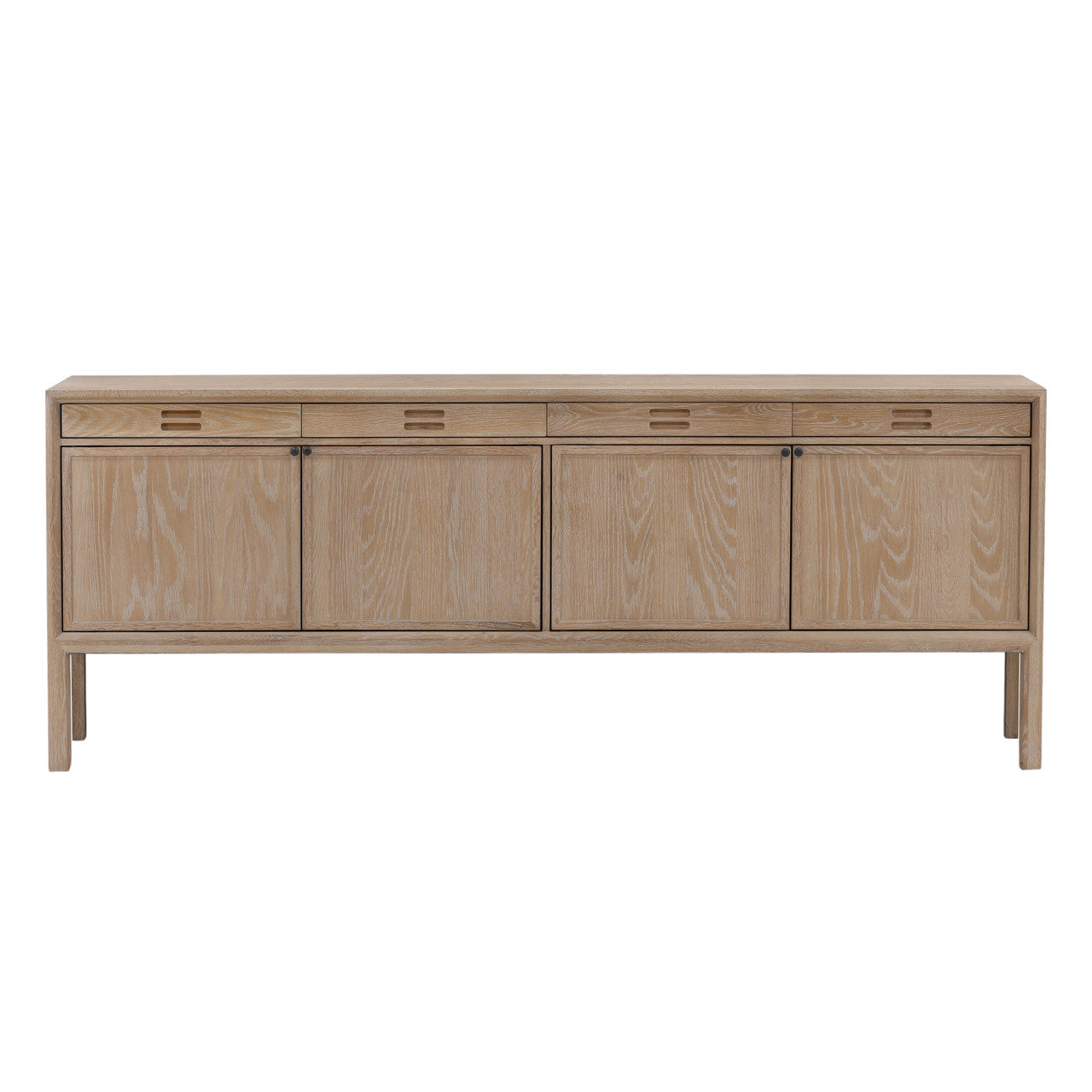 Kalid 82" Light Natural Oak Wood Sideboard