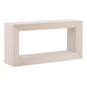 Garner 59" Whitewashed Reclaimed Pine Wood Console Table