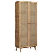 Dolores Woven Cane Door Cabinet