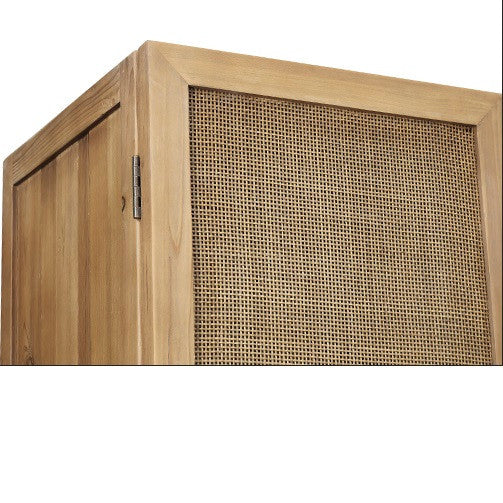 Dolores Woven Cane Door Cabinet