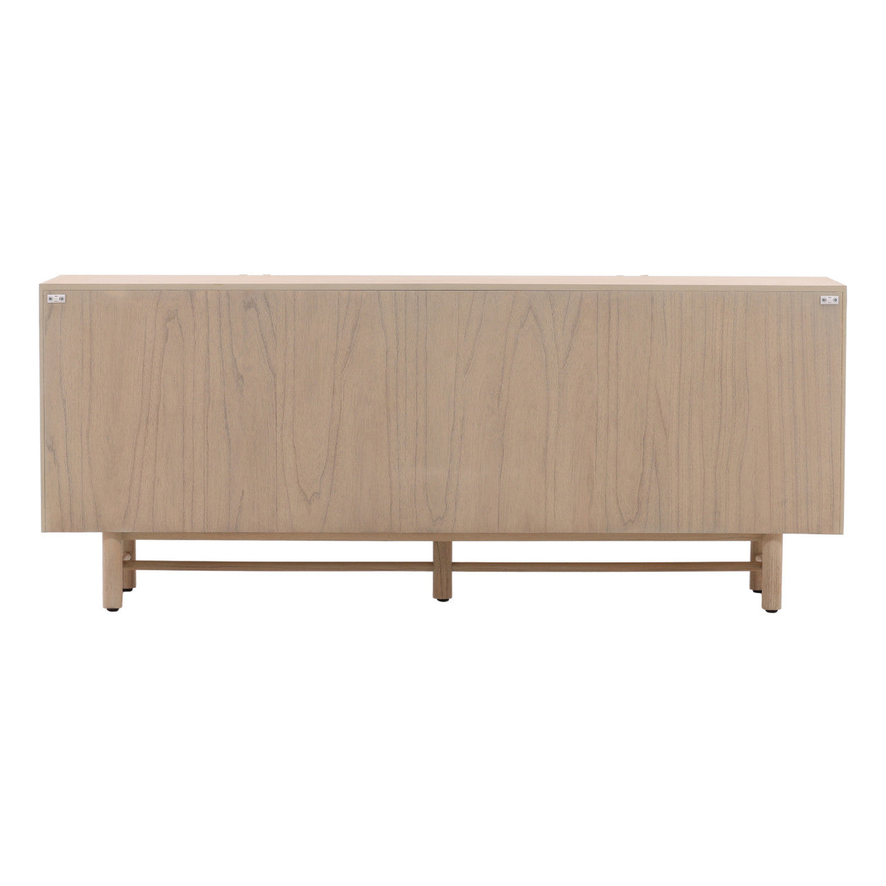 Benito 78"  Light Natural Mindi Wood Sideboard