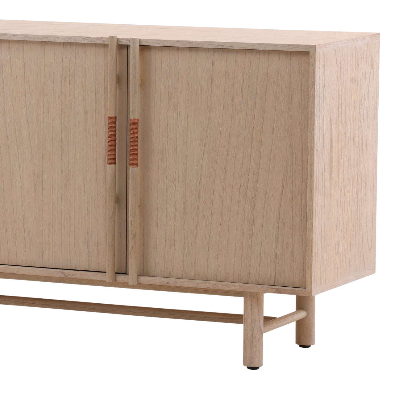 Benito 78"  Light Natural Mindi Wood Sideboard