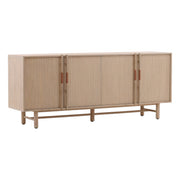 Benito 78"  Light Natural Mindi Wood Sideboard