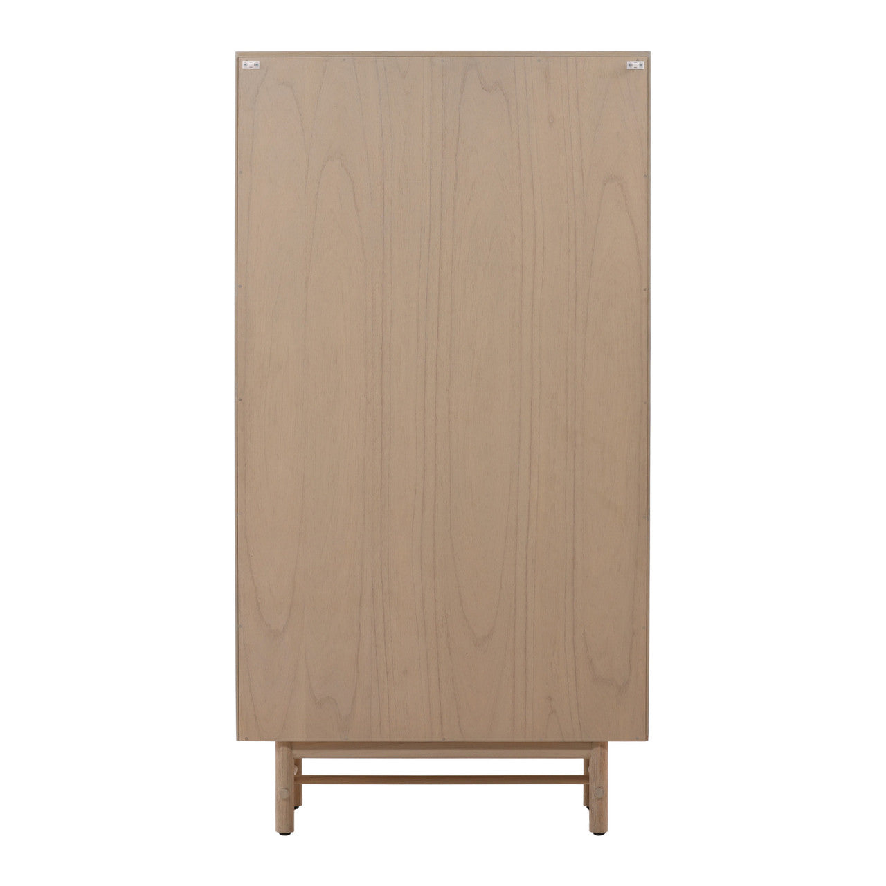 Longs Peak Mindi Wood Cabinet with Glass Doors