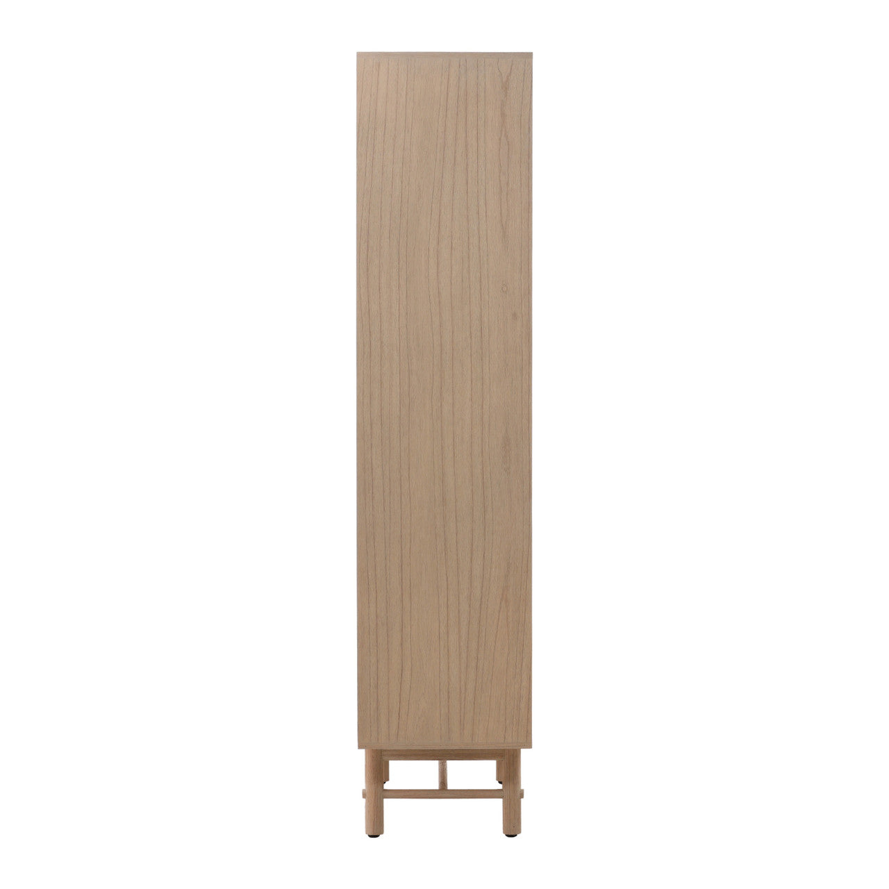 Longs Peak Mindi Wood Cabinet with Glass Doors