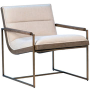Kate Beige Fabric Upholstered Modern Chair