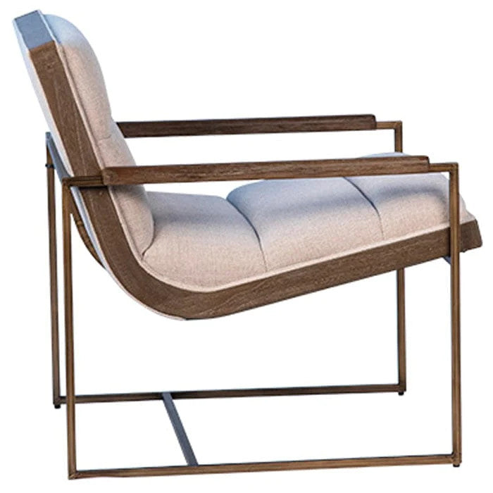 Kate Beige Fabric Upholstered Modern Chair