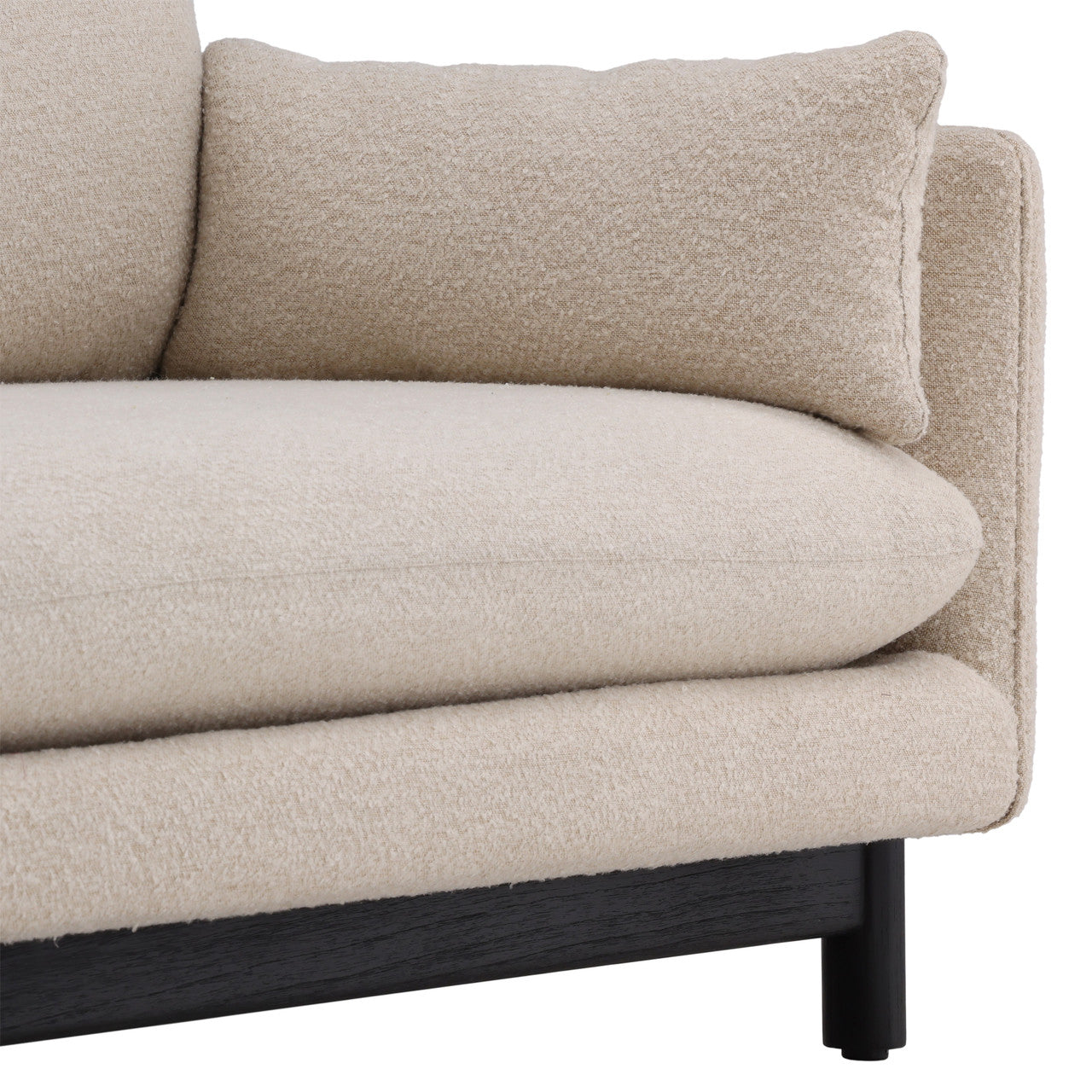 Lark 80" Mindi Wood Sofa In Beige Performance Fabric