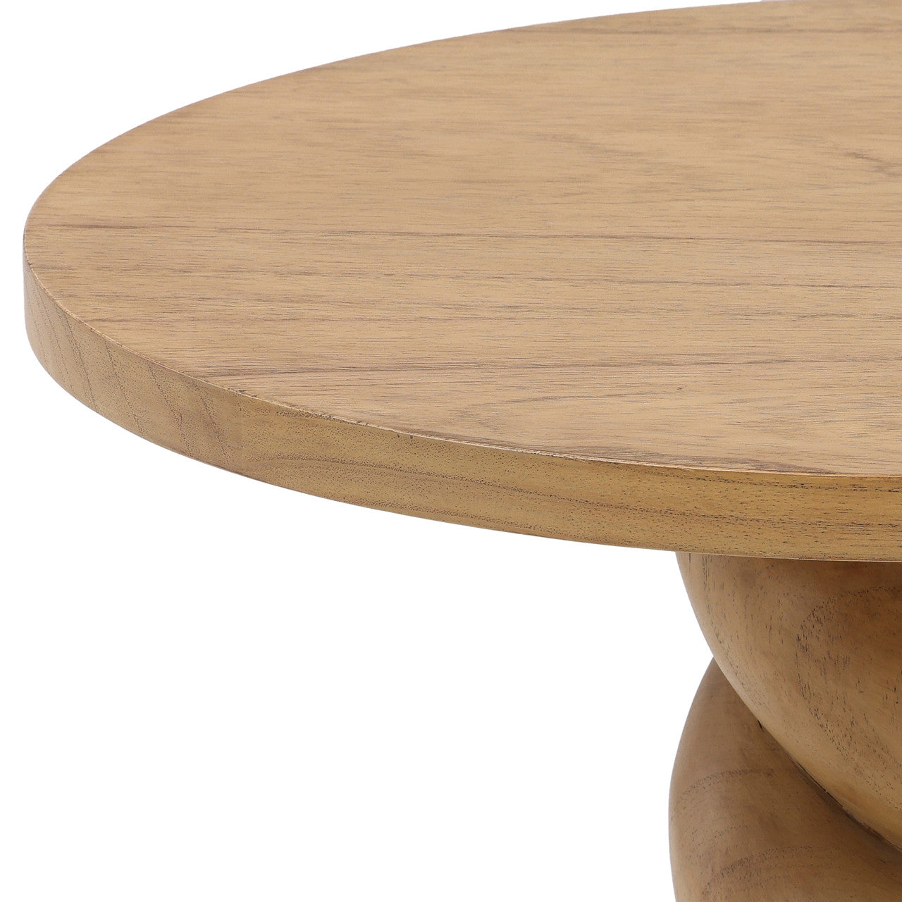Topeka Natural Mindi Wood End Table
