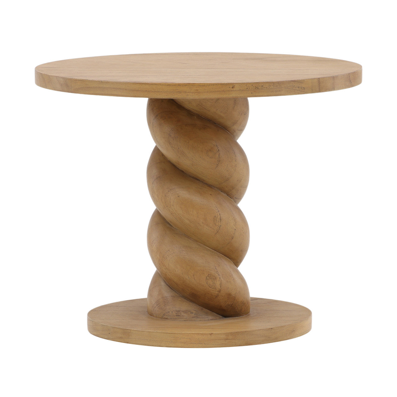 Topeka Natural Mindi Wood End Table