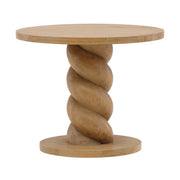 Topeka Natural Mindi Wood End Table