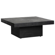 Caspian 40" Black Mango Coffee Table