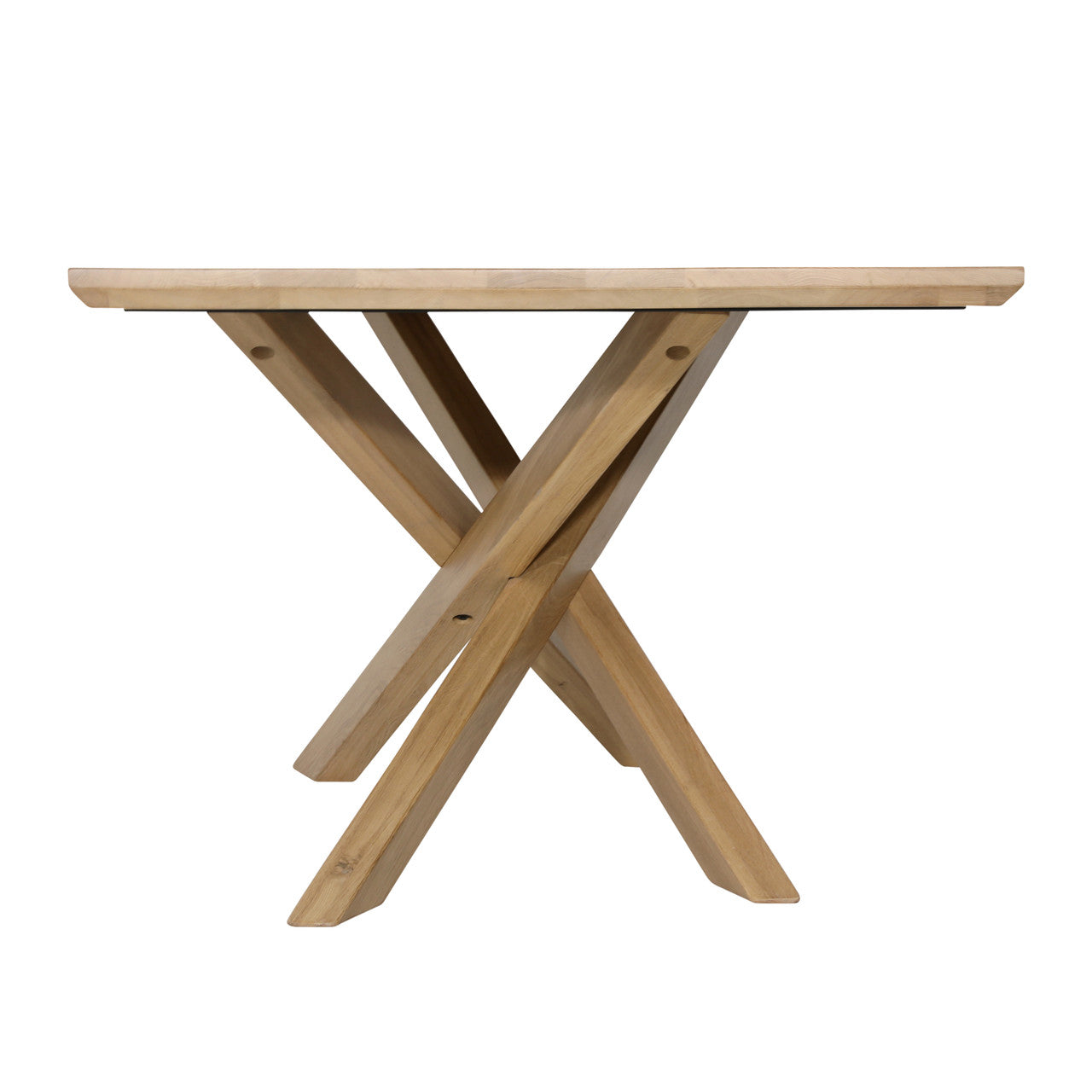 Leif Solid Natural Oak Wood Dining Table