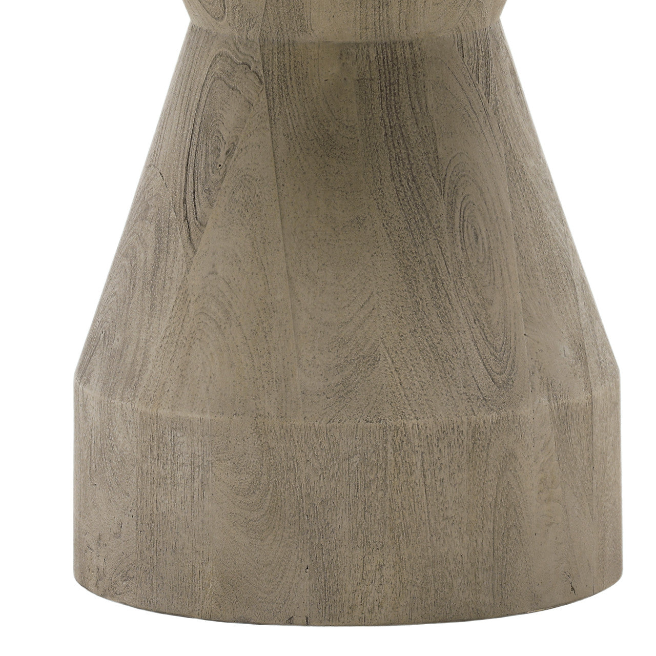 Medina 54" Round Gray Washed Mango Wood and Iron Dining Table
