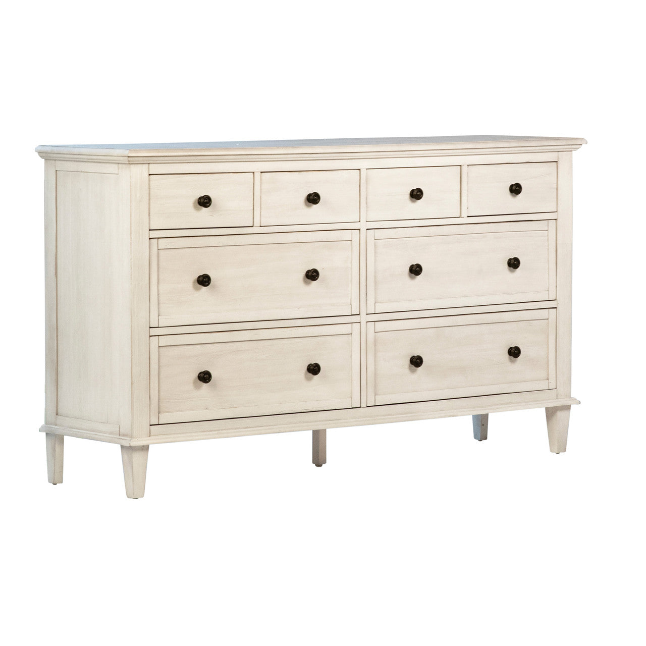 Delgado  Reclaimed Acacia Wood Dresser in Whitewashed Finish