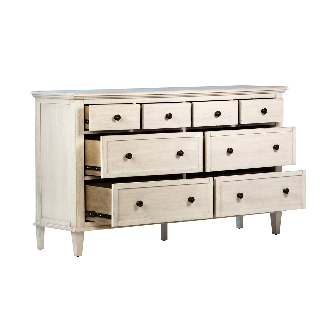 Delgado  Reclaimed Acacia Wood Dresser in Whitewashed Finish