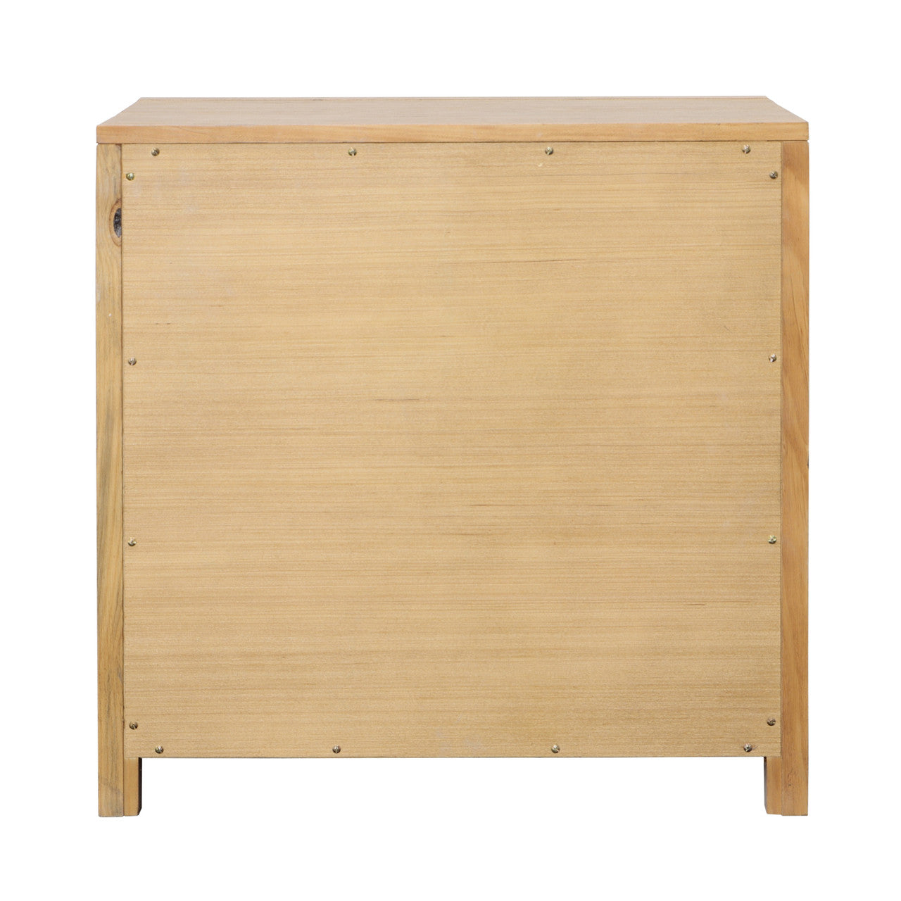 Niva Solid Pine Wood Nightstand in Light Warm Wash Finish