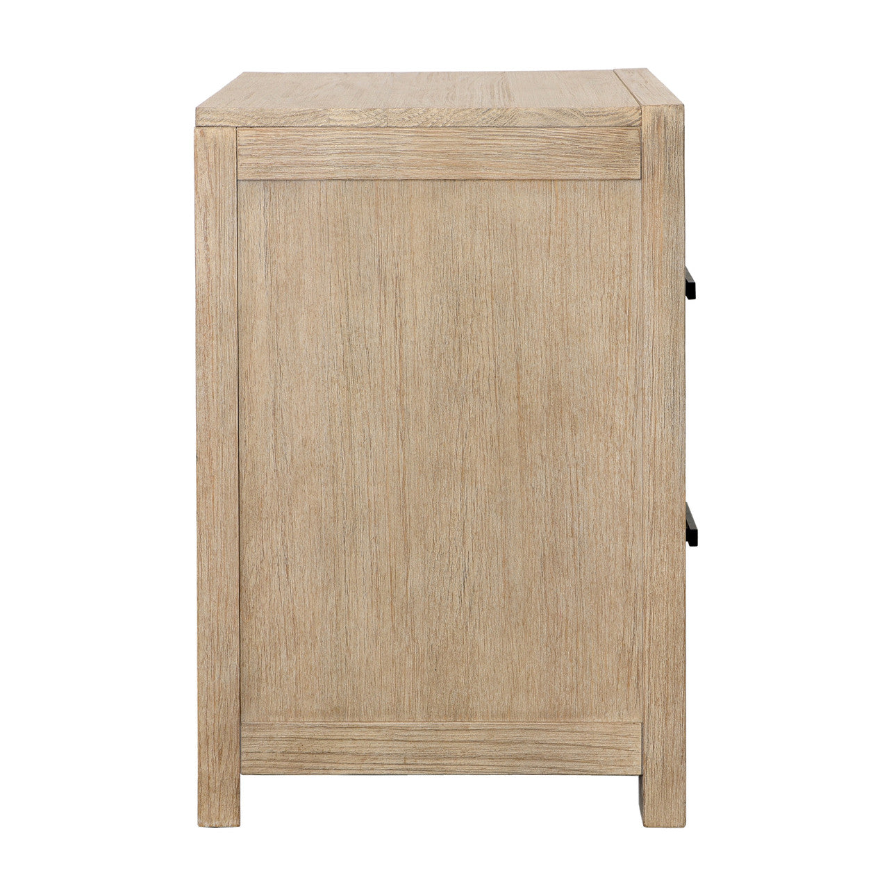 Niva Solid Pine Wood Nightstand in Light Warm Wash Finish