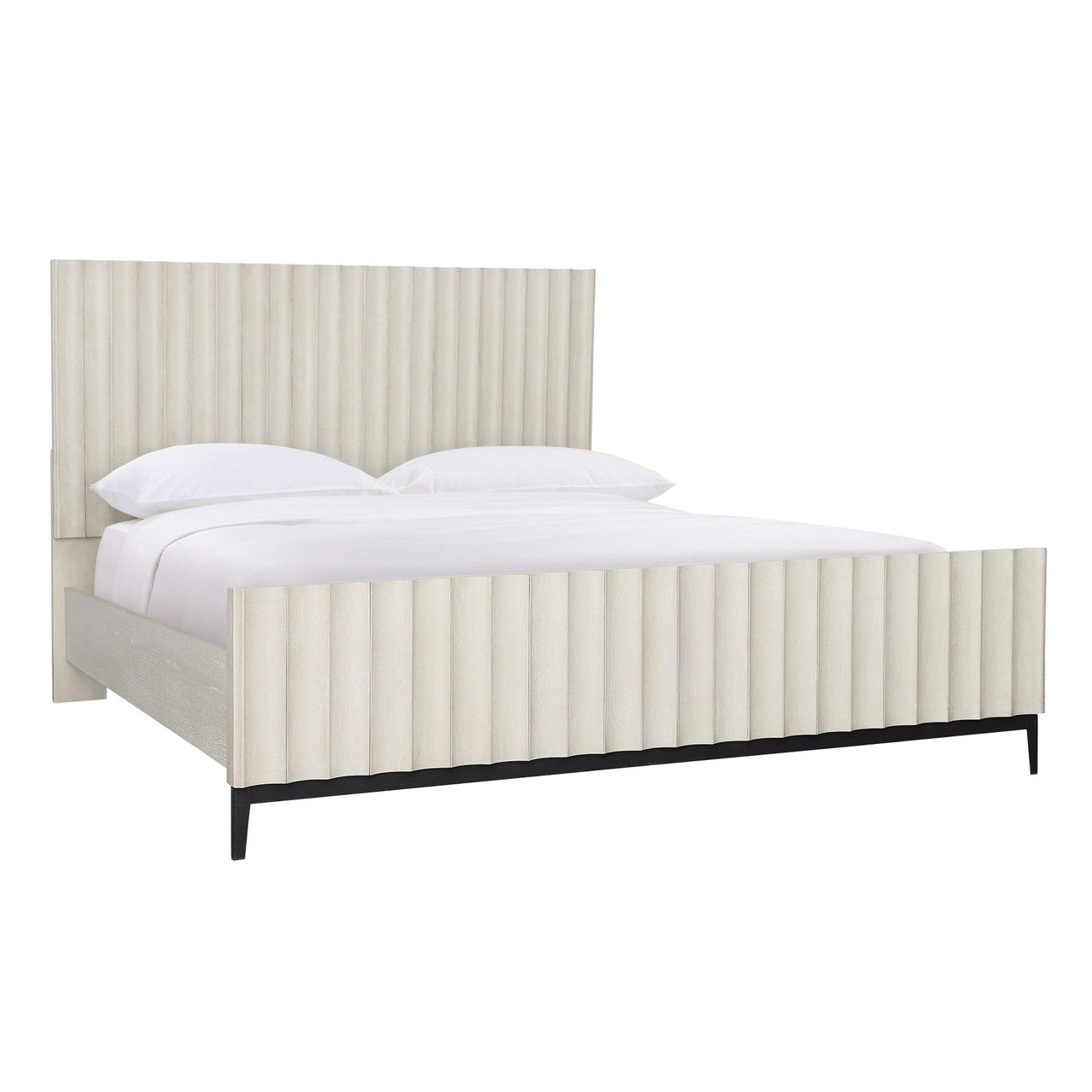 Alanza Bed East King in Light Grey