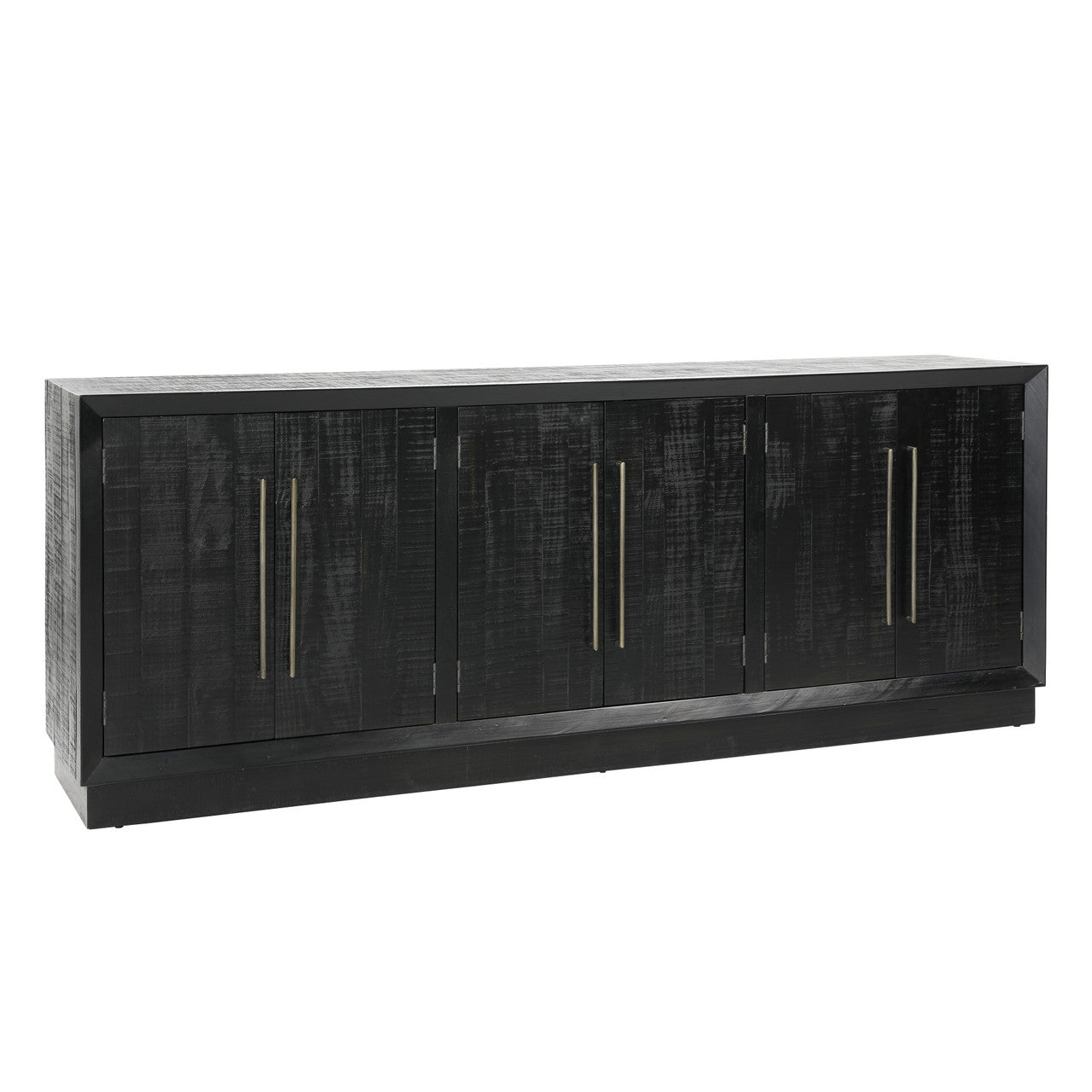 Wyandott Pine Wood Sideboard In Black