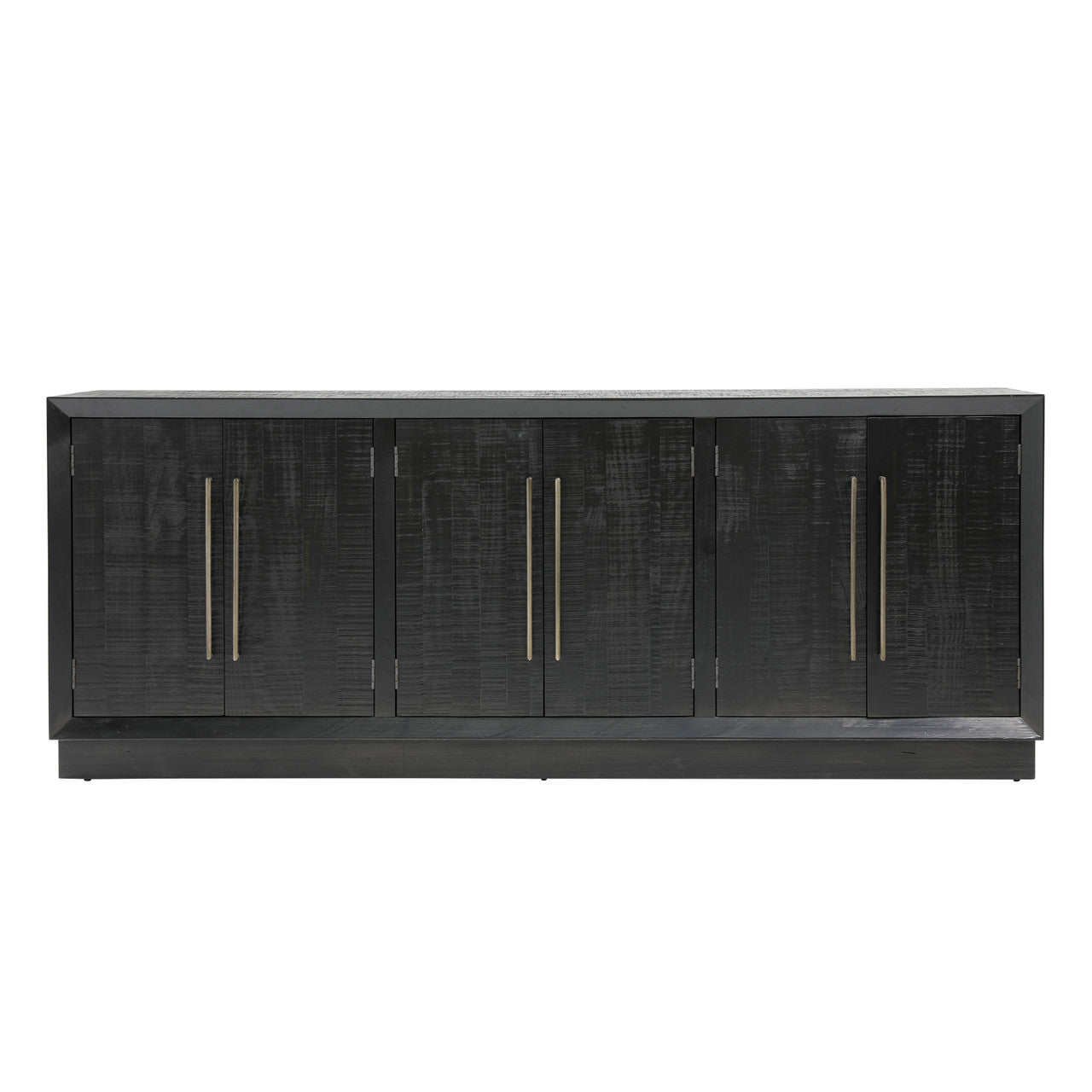 Wyandott Pine Wood Sideboard In Black
