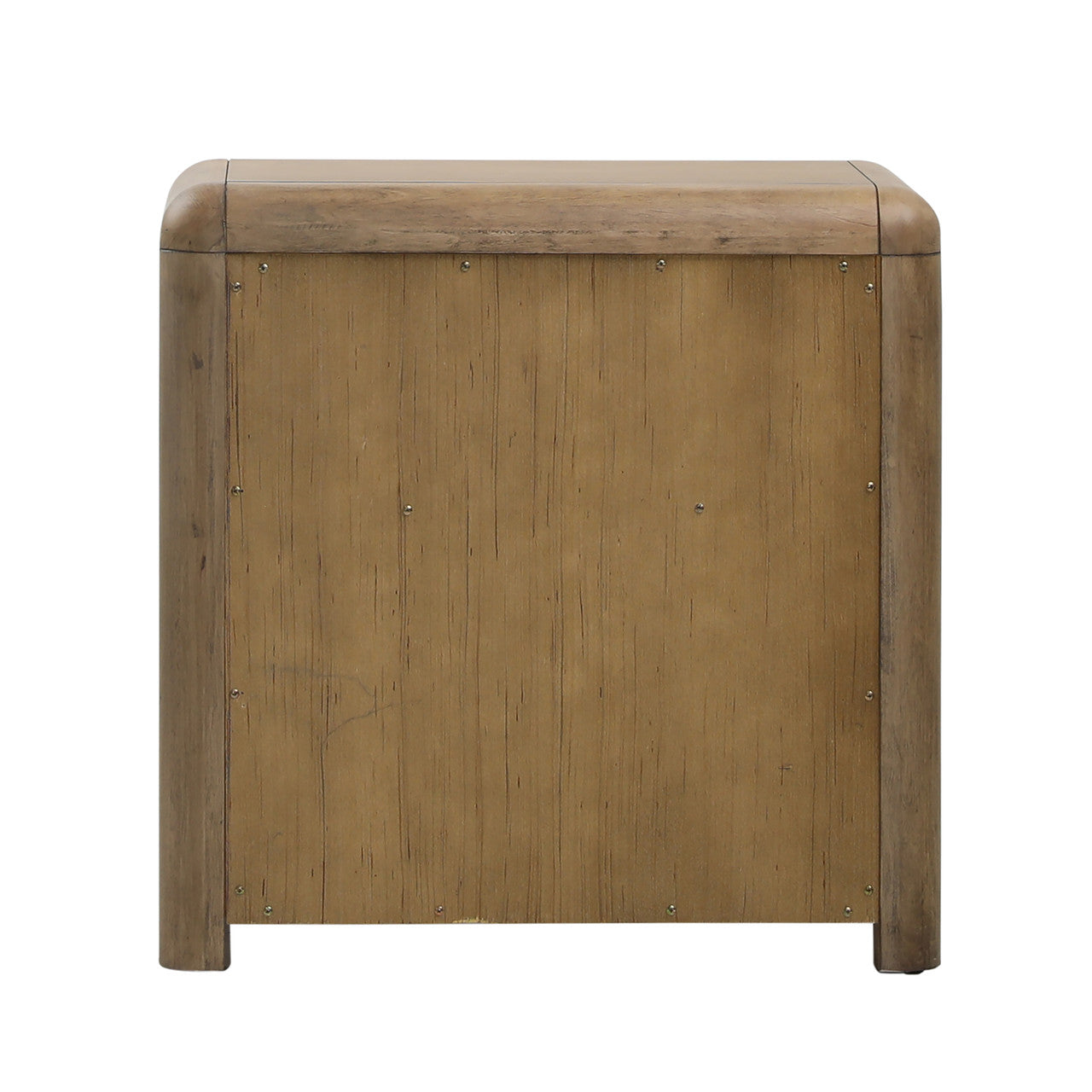 Franco Rubberwood Nightstand in  Natural Oak Veneer