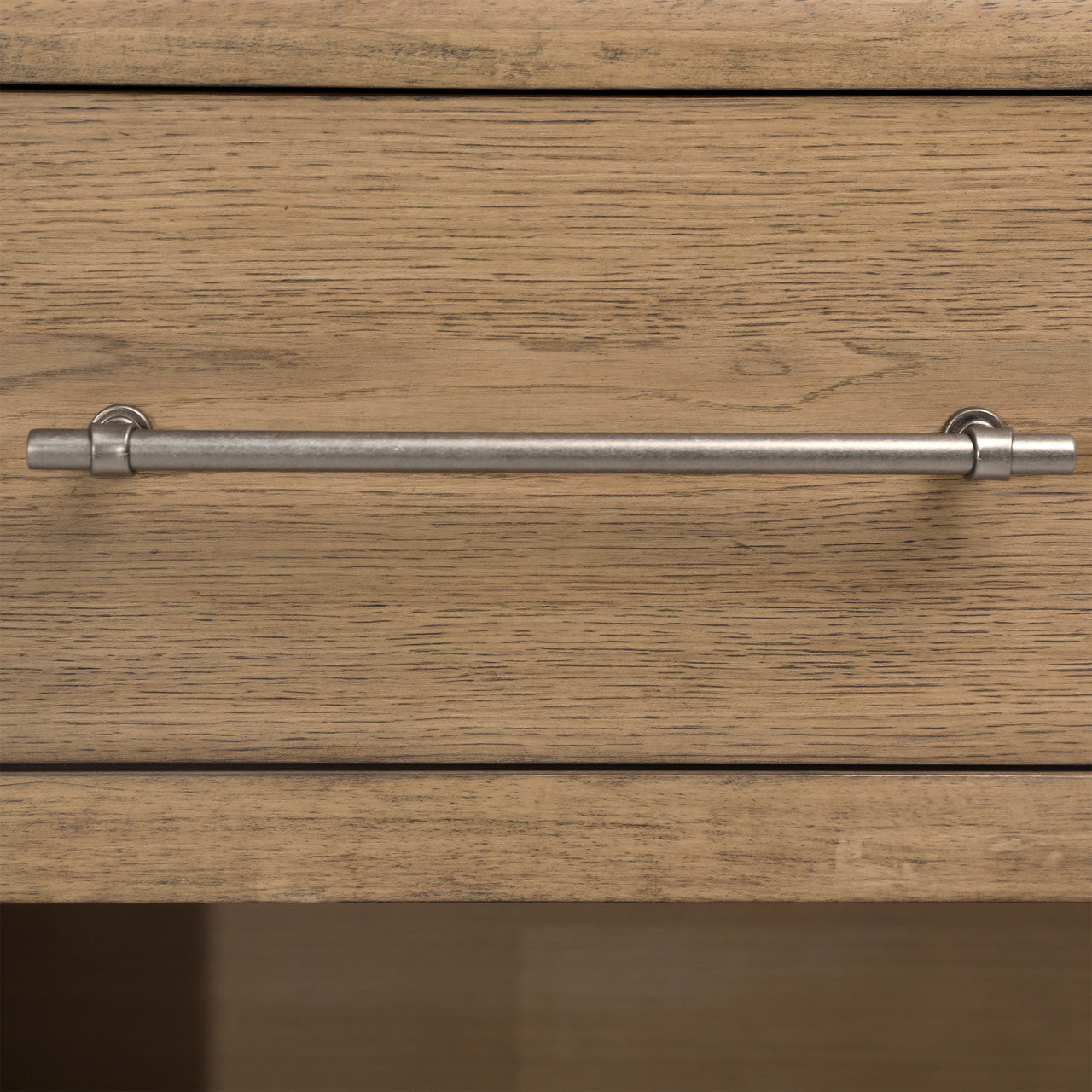 Franco Rubberwood Nightstand in  Natural Oak Veneer