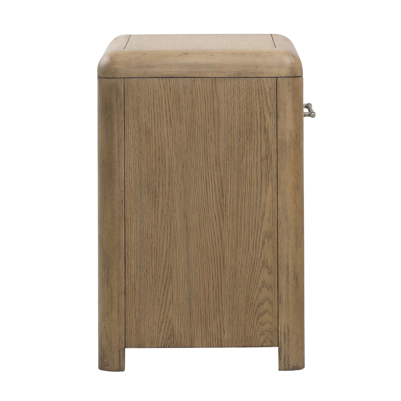 Franco Rubberwood Nightstand in  Natural Oak Veneer