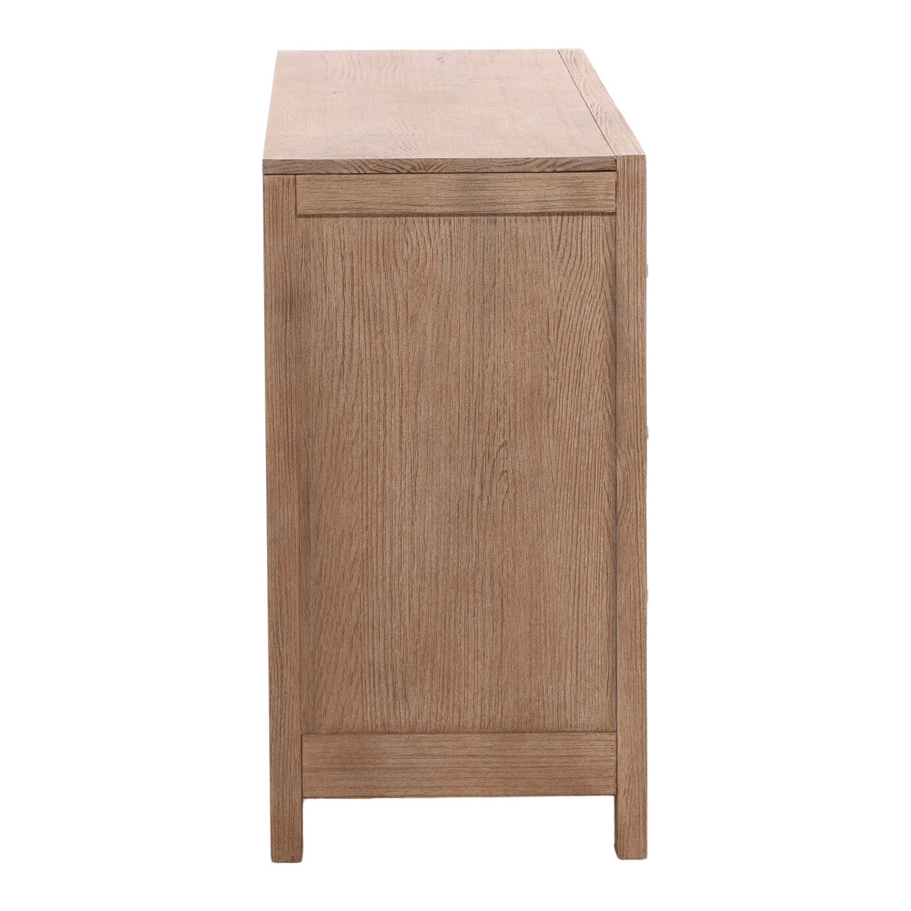 Dani Pine Wood 6 Drawer Double Dresser in Light Warm Wash Finish