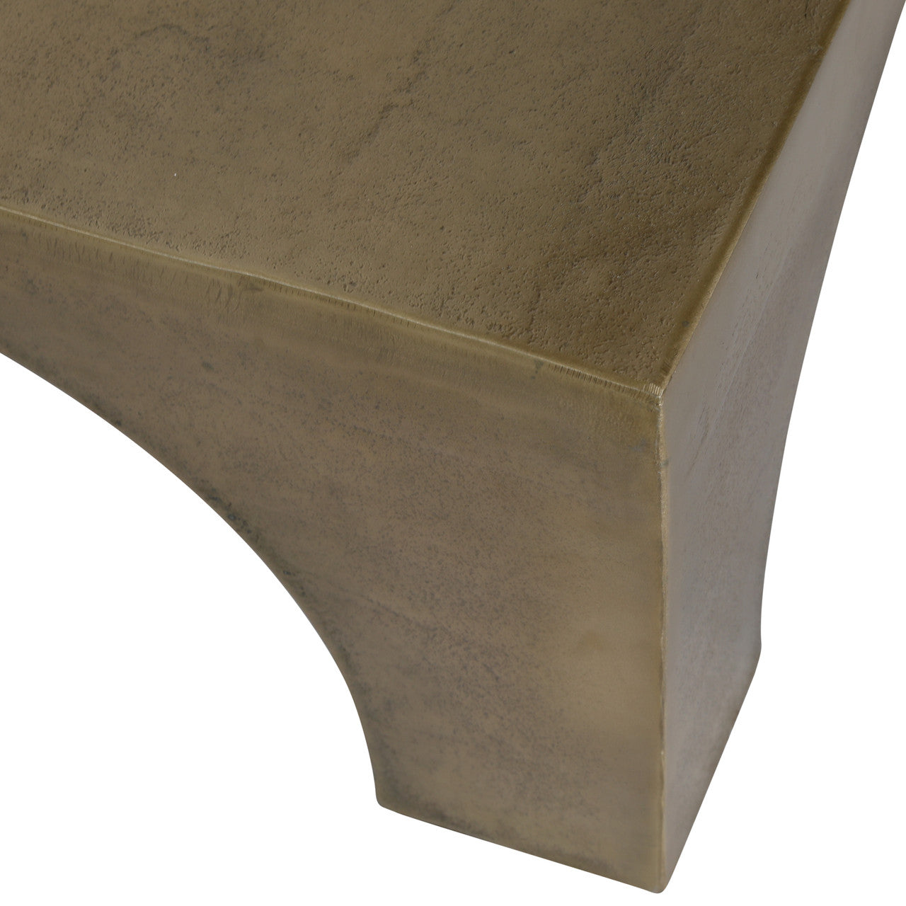 Morris Aluminum Coffee Table in Antique Brass