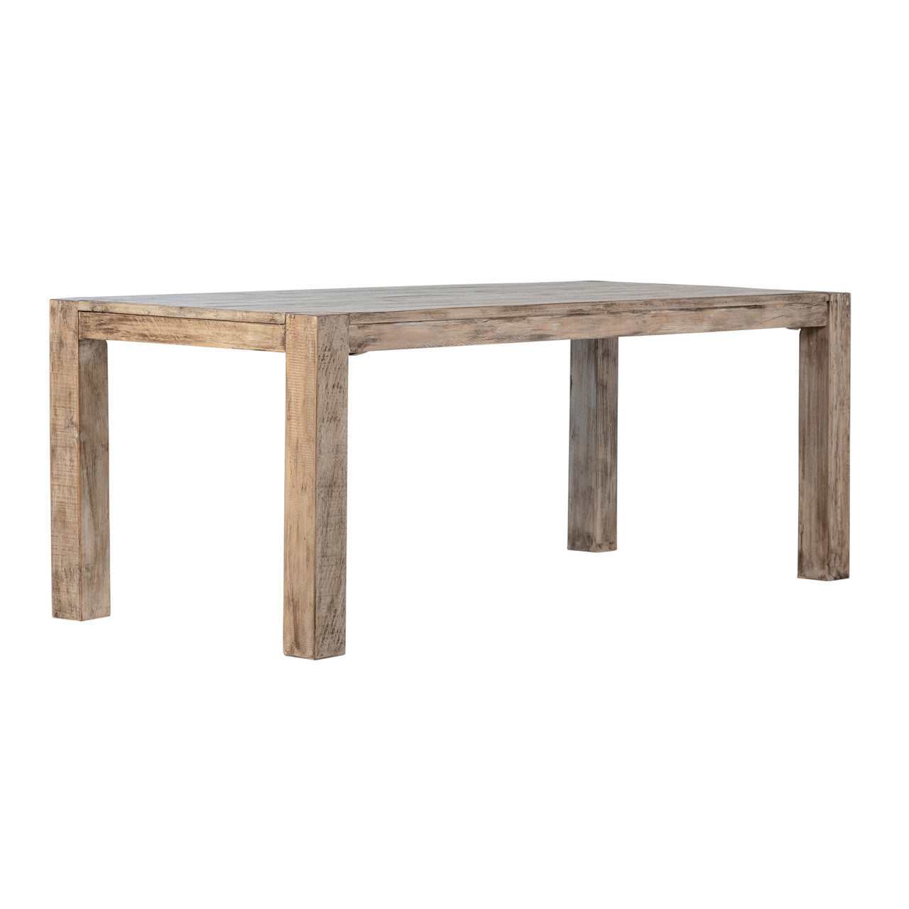 Harrison Reclaimed Pine Wood Coffee Table in Warm Wash Finish