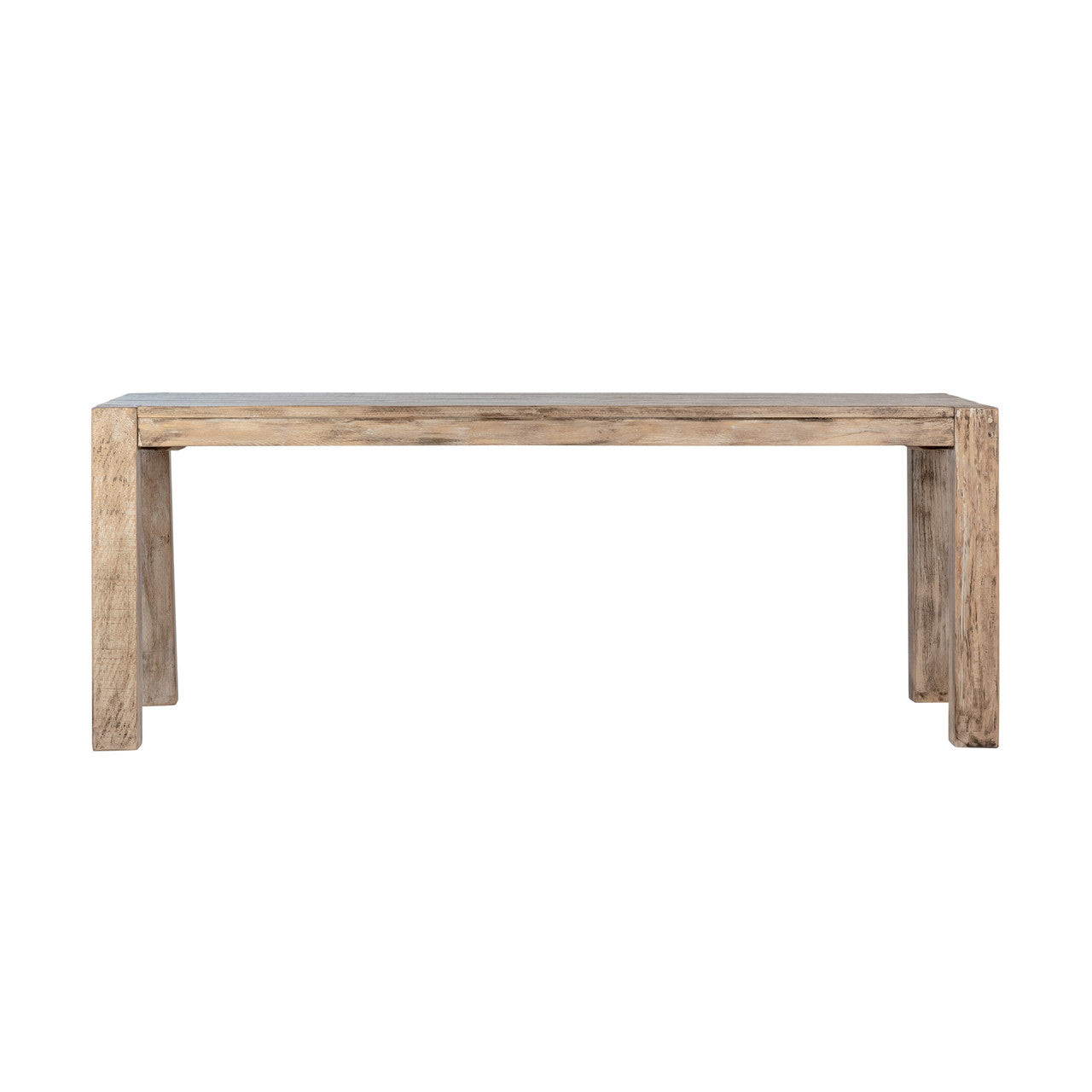 Harrison Reclaimed Pine Wood Coffee Table in Warm Wash Finish