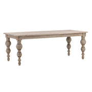 Kramer 84" Reclaimed Pine Wood Dinner Table in Antique Finish